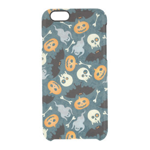 Halloween pattern clear iPhone 6/6S case