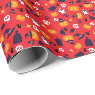 halloween pattern wrapping paper