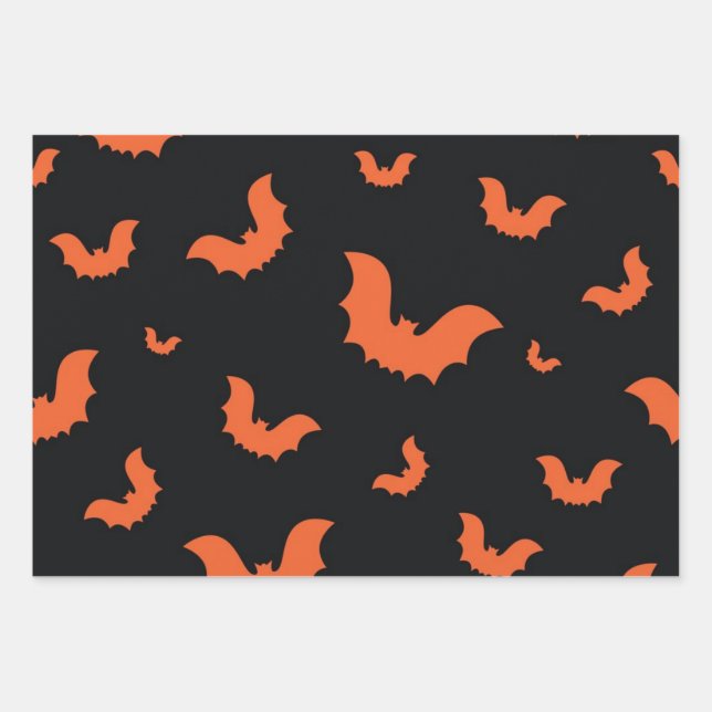Halloween pattern wrapping paper sheets (Front)