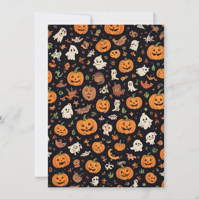 Halloween-patterned card (Front)