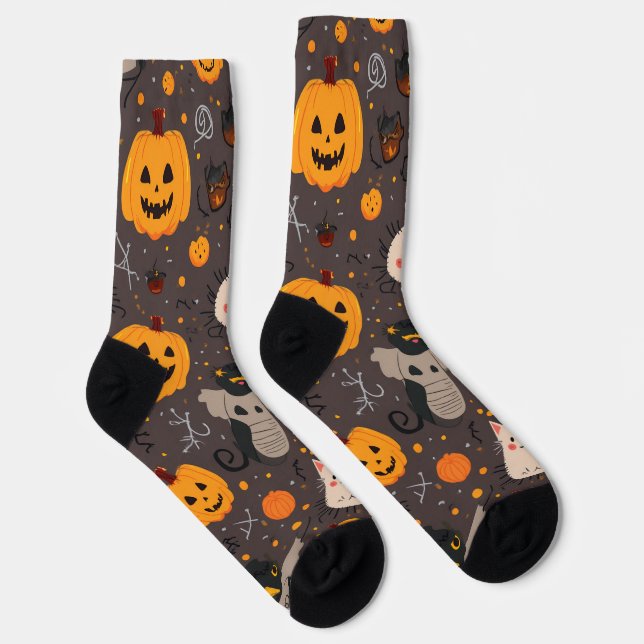 halloween patterned Crew Socks (Right)