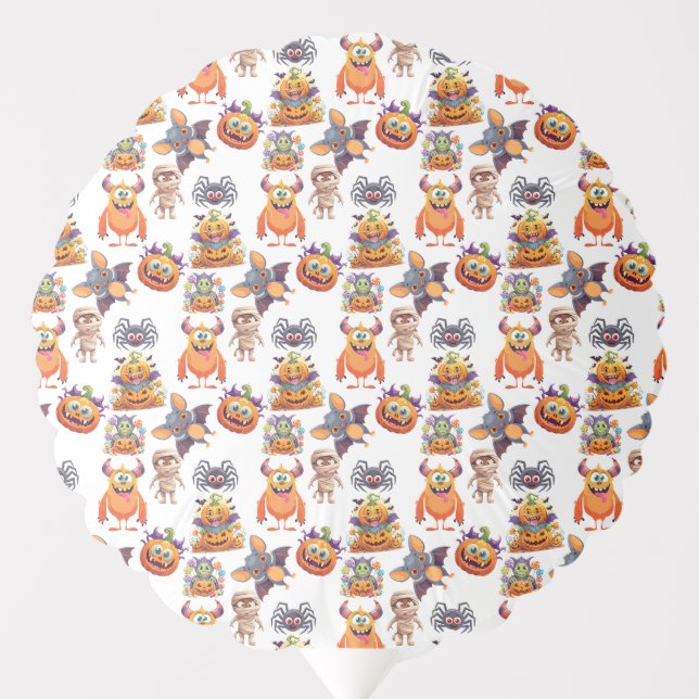Halloween Patttern Of Creatures Balloon (Front)