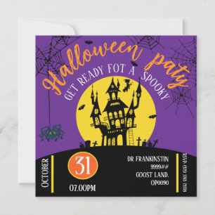 Halloween  paty Invitation