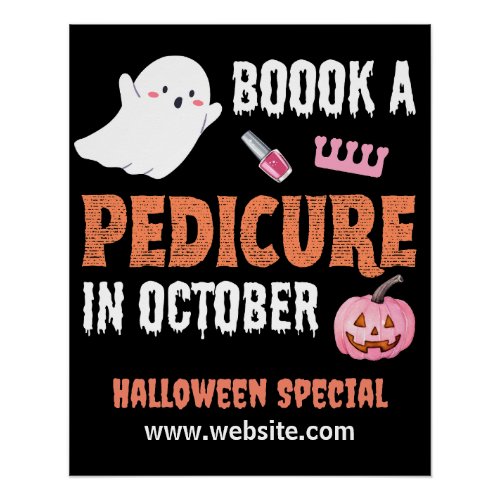 Halloween Pedicure Special Glossy Poster