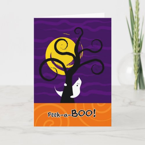 Halloween Peek_a_BOO Greeting Card