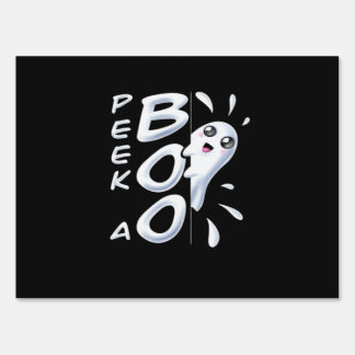 Halloween Peekabo Halloween Costume Sign