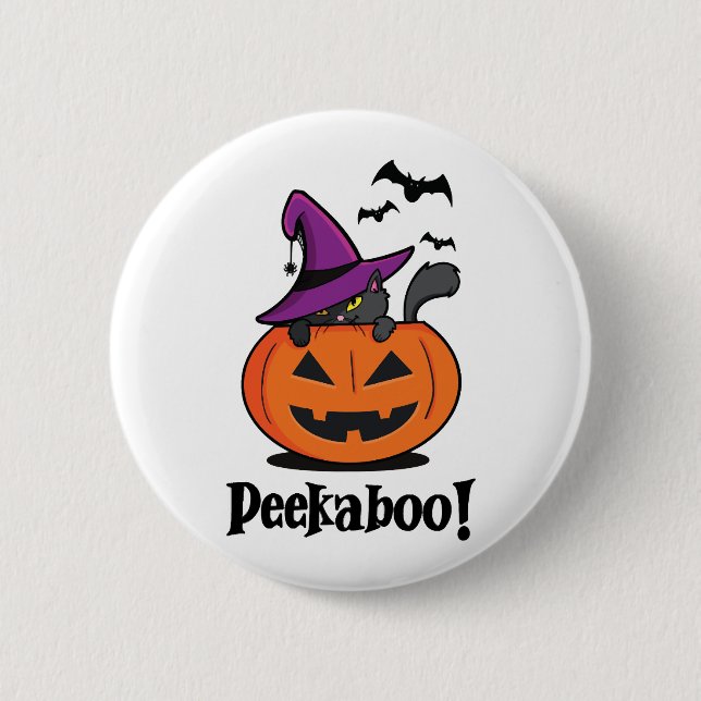 Halloween Peekaboo Button (Front)