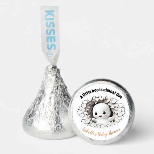 Halloween Peeking Little Boo Ghost Baby Shower Hersheys Kisses