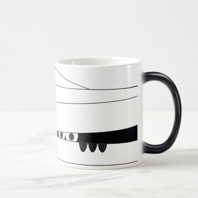 Halloween Peeking Mummy Color Morph Mug (Right)