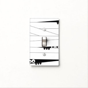 Halloween Peeking Mummy Light Switch Cover