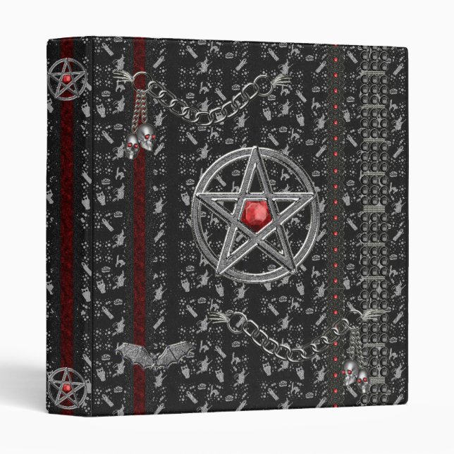 Halloween Pentacle  Avery Binder (Front/Spine)