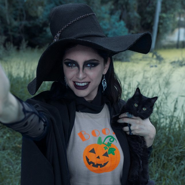  Halloween Personalized Jack O Lantern Boo  T-Shirt (Creator Uploaded)