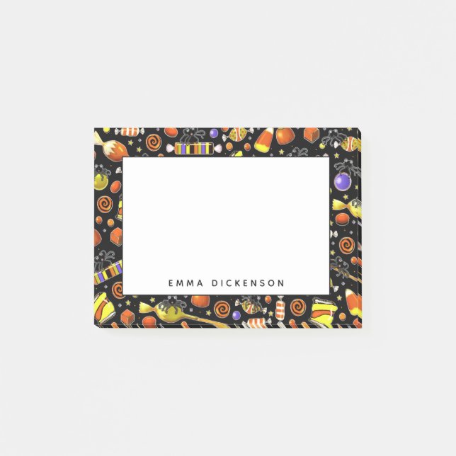 Halloween Personalized Post-it Notes (Front)