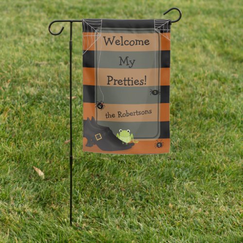 Halloween Personalized Witch Shoes Garden Flag