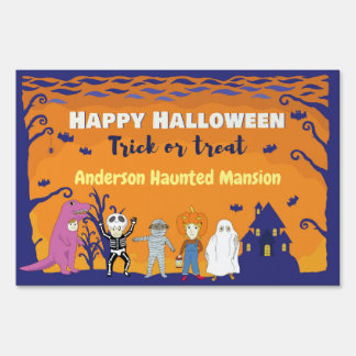 Halloween Personalized yard Sign