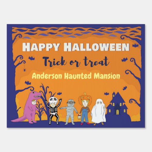 Halloween Personalized yard Sign