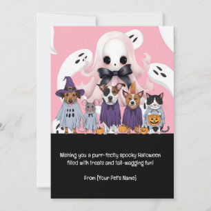Halloween Pet Greeting Holiday Card