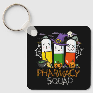 Halloween Pharmacy Squad PIlls Costume Pharmacist Keychain