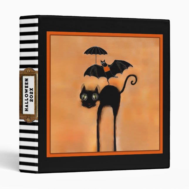 Halloween photo album 3 ring binder (Front/Spine)