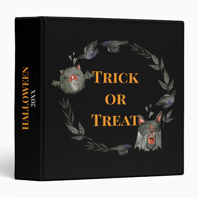 Halloween Photo Album 3 Ring Binder (Front/Spine)