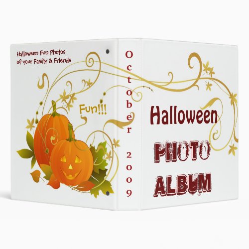 Halloween Photo Album Binder