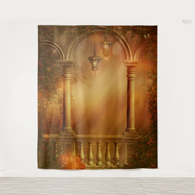 Halloween Photo Background Tapestry (Front)