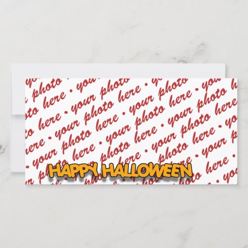 Halloween Photo Card or Photo Gift Tag