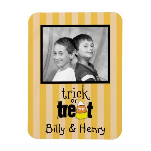 Halloween Photo Cute Whimsical Candy Corn Magnet