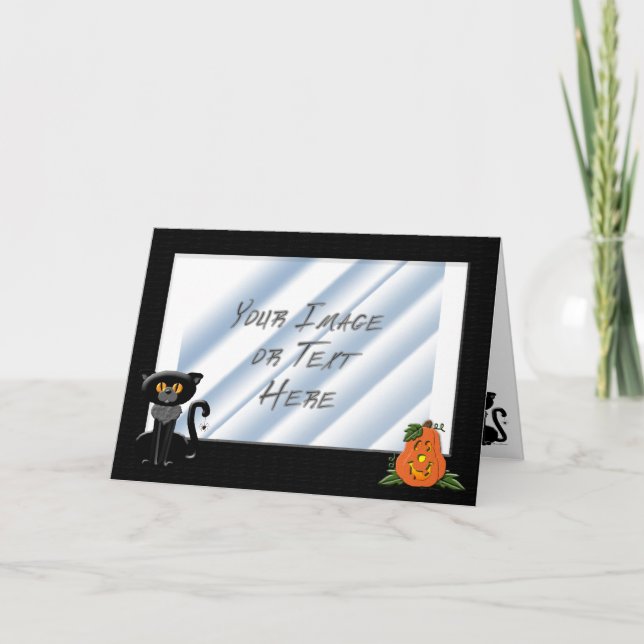 Halloween Photo Frame Card (Front)
