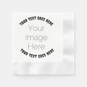 Halloween Photo Party Napkin – Custom Image & text