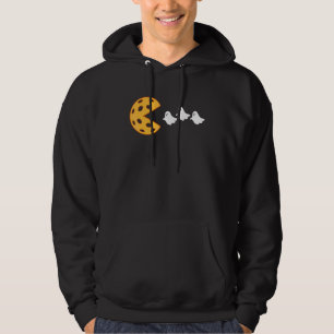 Halloween Pickleball Costume Eating Ghosts Hoodie