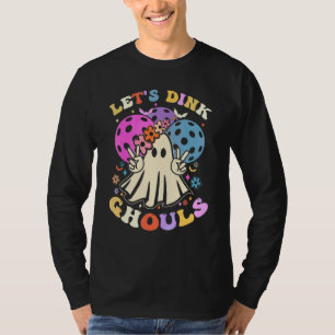 Halloween Pickleball Costume Let's Dink Ghouls T-Shirt