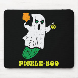 Halloween Pickleball Pickle Boo Ghost Costume Men Mouse Pad