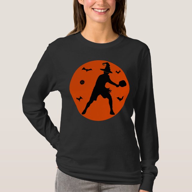 Halloween Pickleball Player T-Shirt (Front)