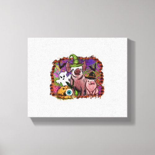 Halloween Pigs Canvas Print