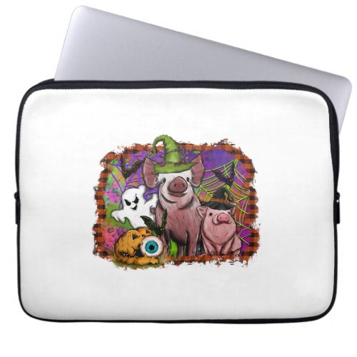 Halloween Pigs Laptop Sleeve