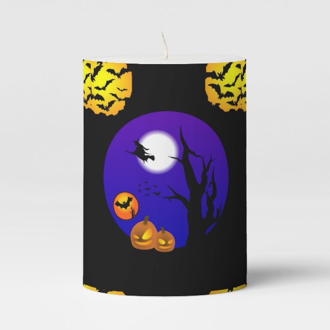 Halloween  Pilar Candle (Front)