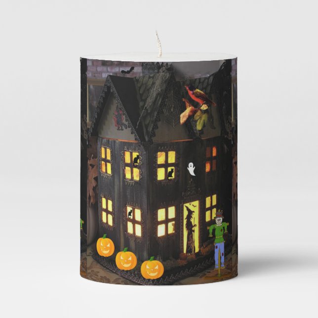 Halloween  Pilar Candle (Front)