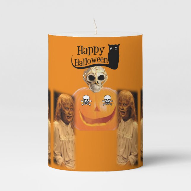 Halloween  Pilar Candle (Front)