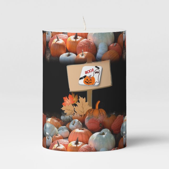 Halloween  Pilar Candle (Front)