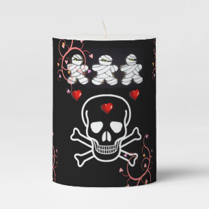 Halloween  Pilar Candle, Skull Pillar Candle