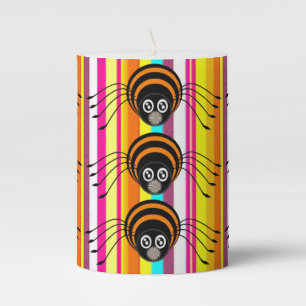 Halloween  Pilar Candle, Spider Pillar Candle