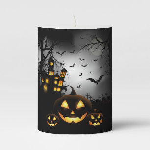 Halloween Pillar Candle