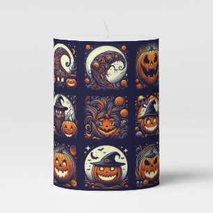 Halloween Pillar Candle