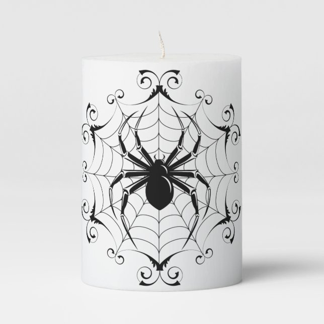 Halloween Pillar Candle (Front)