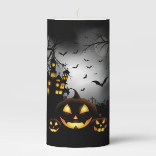 Halloween Pillar Candle