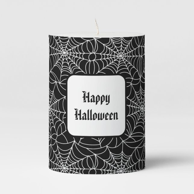 Halloween Pillar Candle (Front)