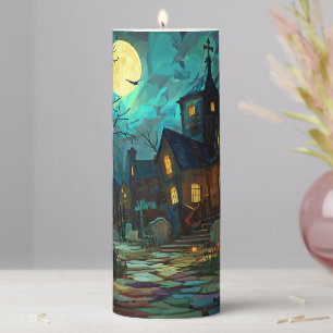 Halloween Pillar Candle