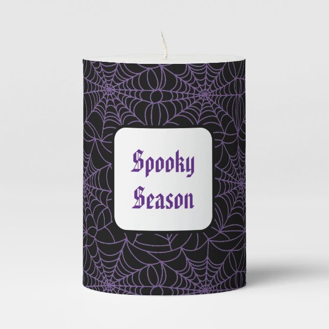 Halloween Pillar Candle (Front)