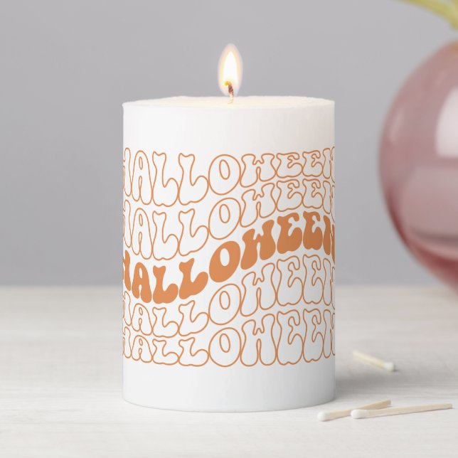 Halloween Pillar Candle (In Situ)